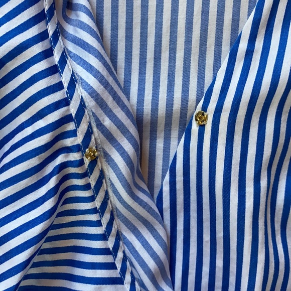 Draper James stripe ruffle top size 8 - Picture 3 of 7